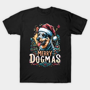 Merry Dogmas Blue Heeler Christmas Edition T-Shirt